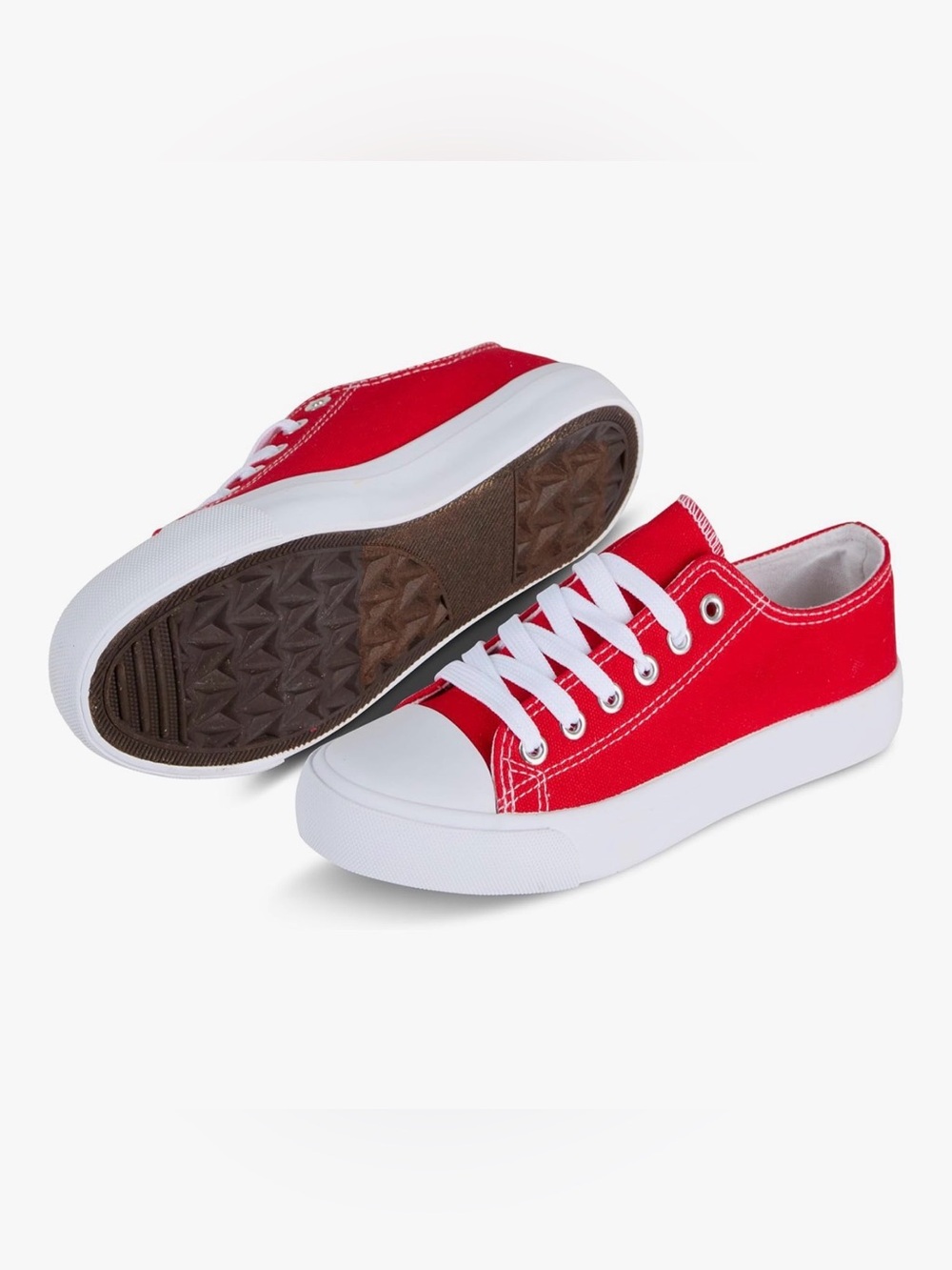 Classic Red womens Canvas Sneakers